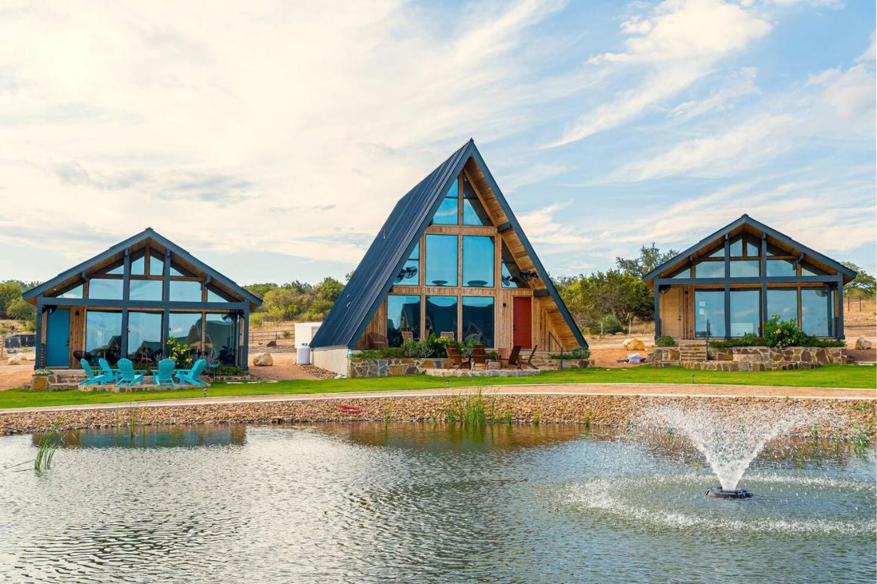 Gruene Daze Chalet - Stylish Aframe - Escape The Ordinary นิวบราวน์เฟลส์ ภายนอก รูปภาพ